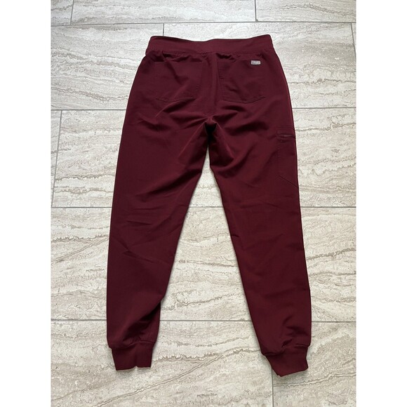 FIGS Zamora 2.0 Jogger Scrub Pants Burgundy W18SW2005 PO 1645 Size Small - Picture 2 of 11